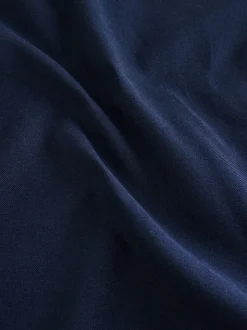Navy Blue Stretch Oxford Short Sleeve Shirt