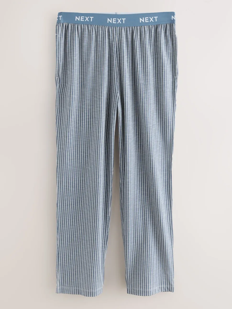 Navy Blue Stripe Short Sleeve Jersey Pyjamas Set