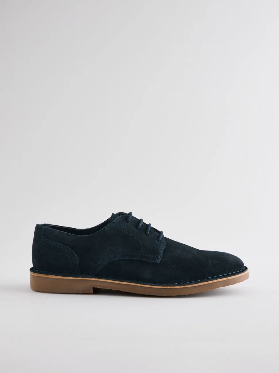 Navy Blue Suede Desert Shoes