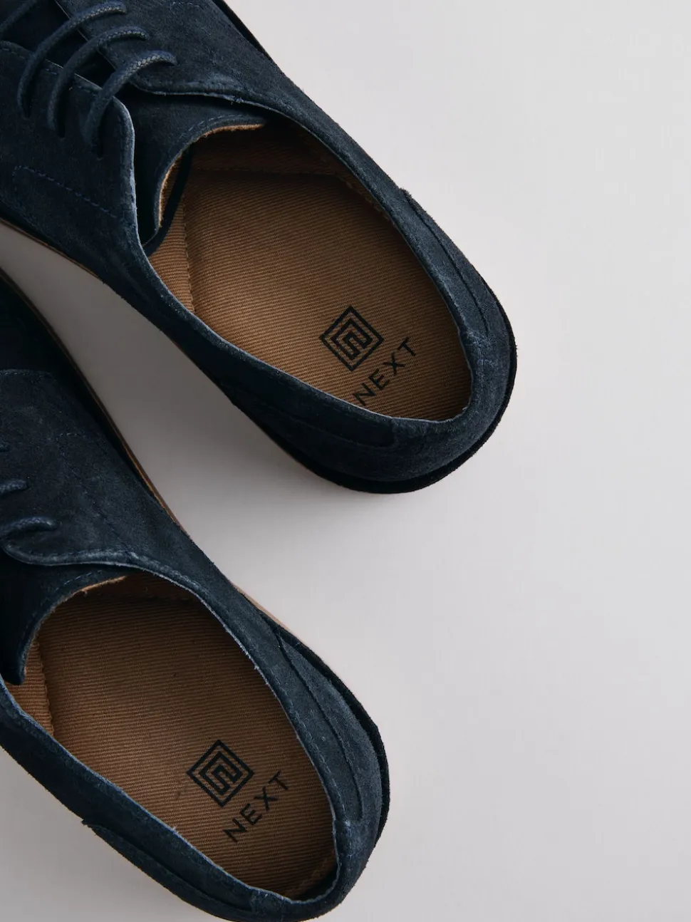 Navy Blue Suede Desert Shoes