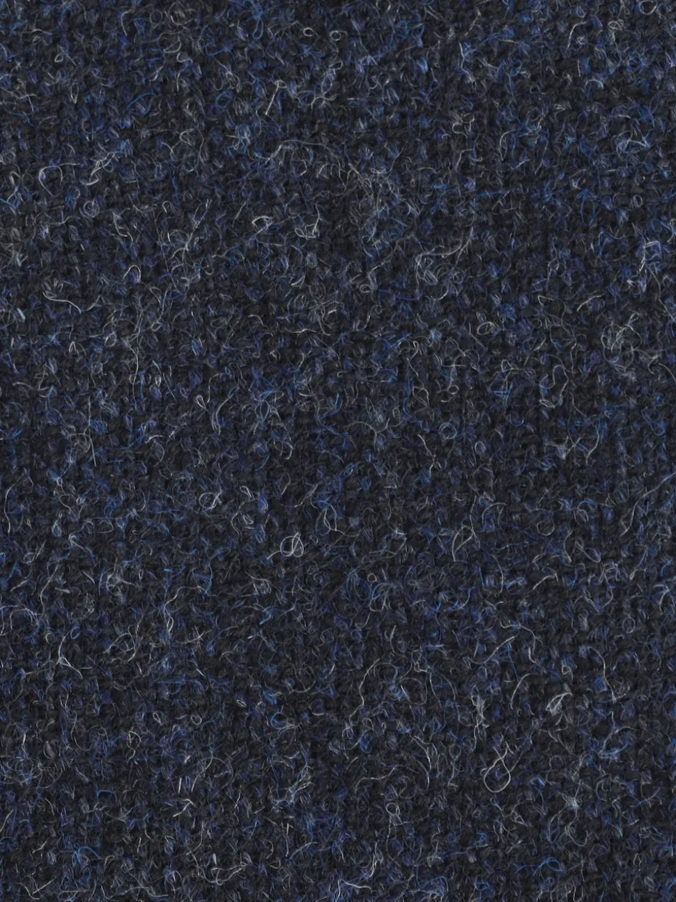 Navy Blue Tailored Fit Signature Abraham Moon 100% British Wool Donegal Suit Jacket