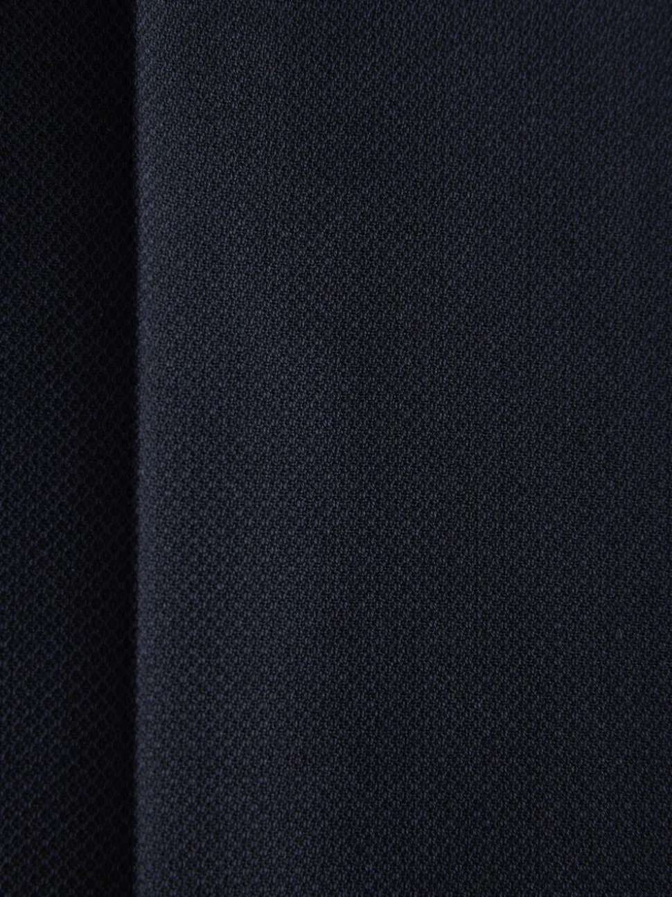 Navy Blue Tailored Fit Textured Suit Trousers