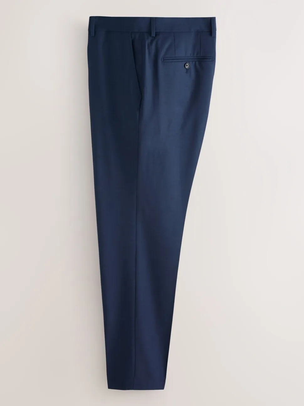 Navy Blue Tailored Fit Wool Blend Motionflex Suit Trousers