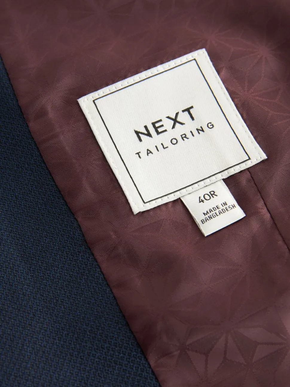 Navy Blue Textured Suit Waistcoat