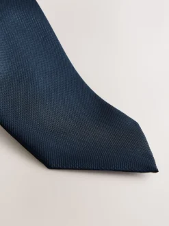Navy Blue Textured Tie