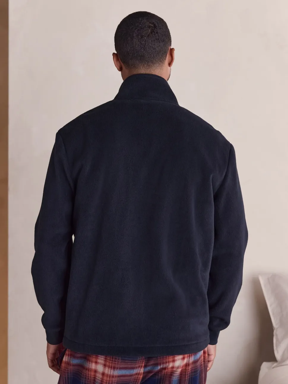 Navy Blue Thermal Fleece Half Zip