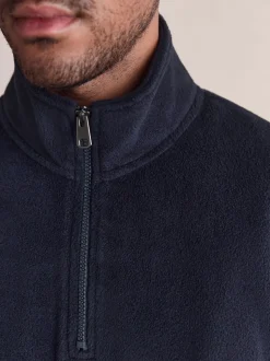 Navy Blue Thermal Fleece Half Zip