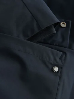 Navy Blue ThermoGen Parka Jacket with Borg Lining