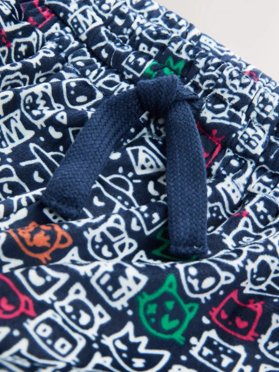 Navy Blue Totcat License Long Pyjama Bottoms
