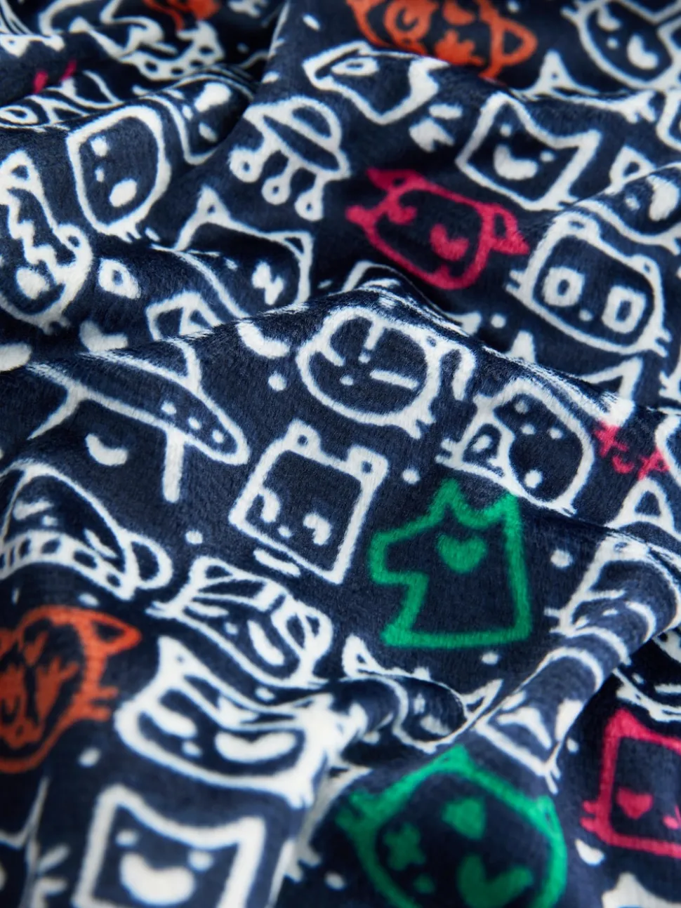 Navy Blue Totcat License Long Pyjama Bottoms