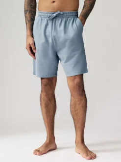 Navy Blue/Blue Lightweight 100% Cotton Shorts 3 Pack
