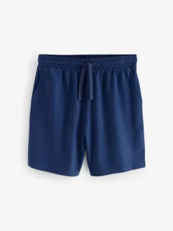 Navy Blue/Blue Lightweight 100% Cotton Shorts 3 Pack