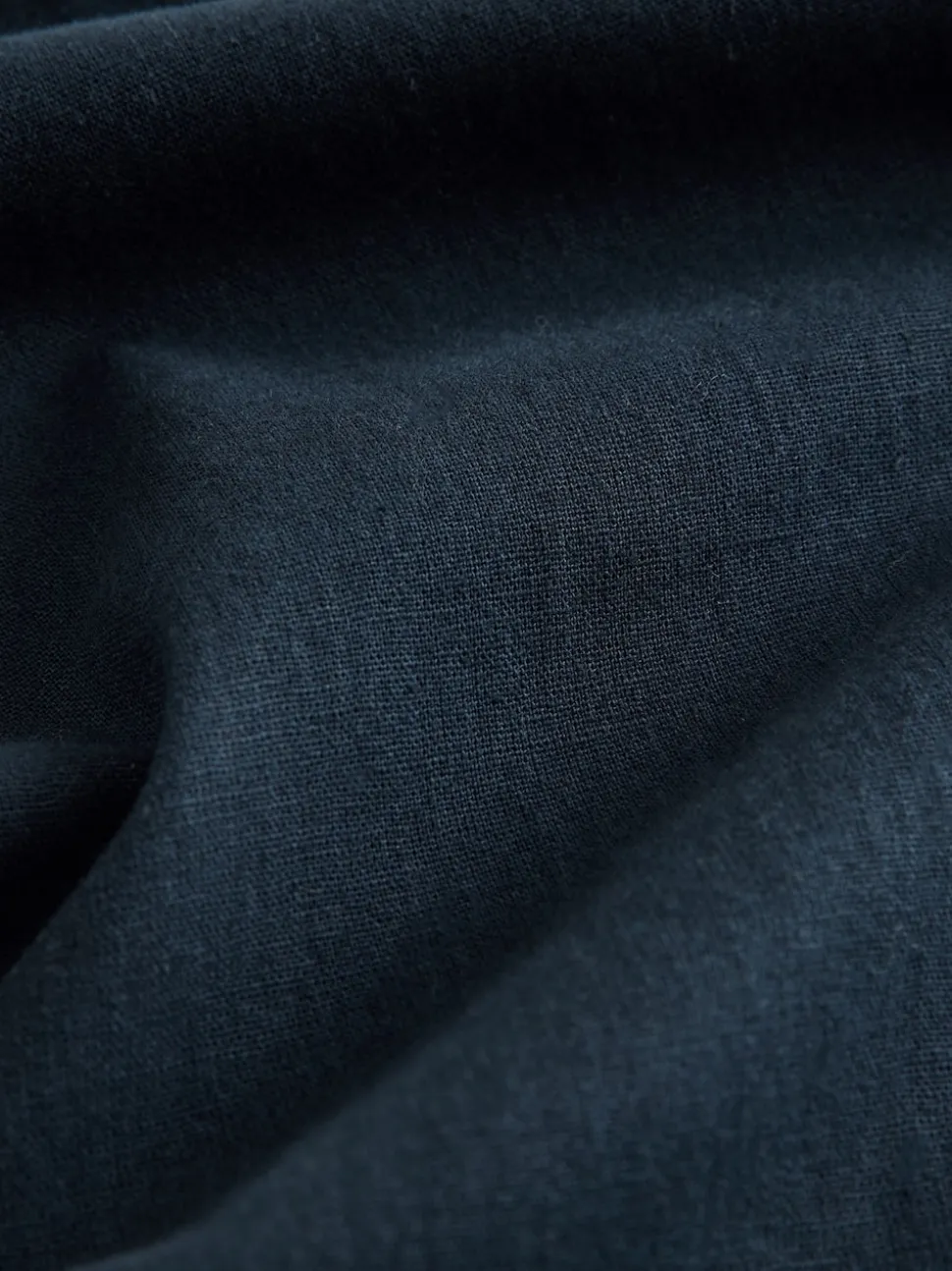 Navy Blue/Charcoal Grey Linen Cotton Elasticated Drawstring Trousers 2 Pack
