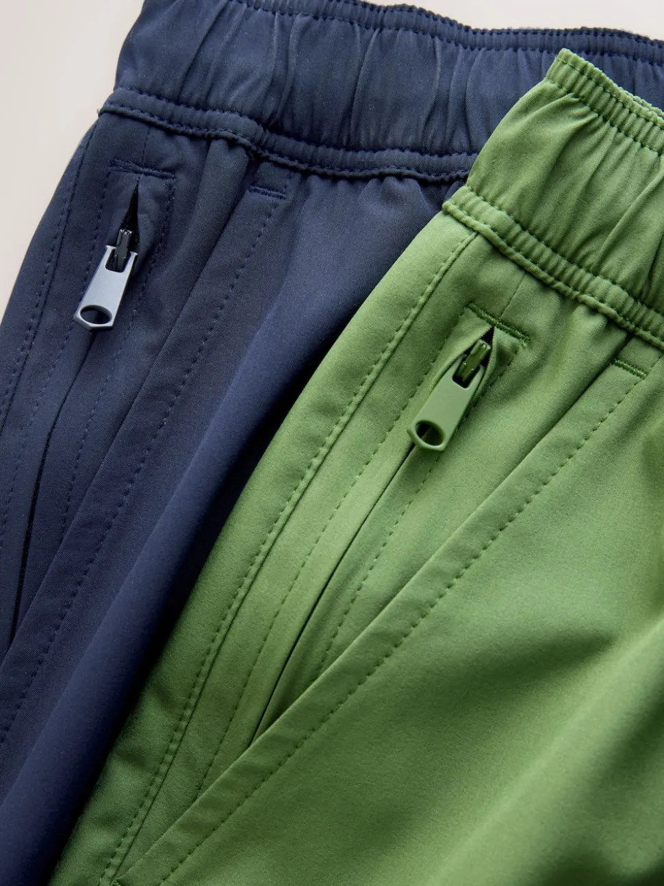 Navy Blue/Green Motionflex 5 Inch Swim Shorts 2 Pack