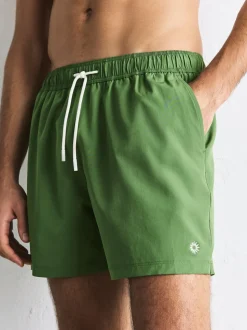 Navy Blue/Green Motionflex 5 Inch Swim Shorts 2 Pack