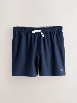 Navy Blue/Green Motionflex 5 Inch Swim Shorts 2 Pack