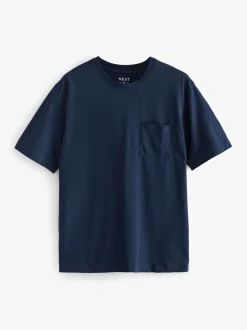 Navy Blue/Grey Cuffed Cuffed Pyjamas 2 Pack