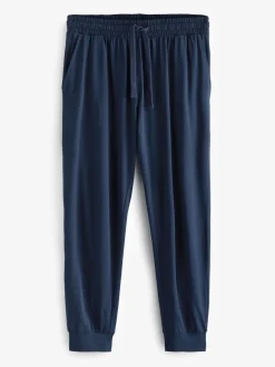 Navy Blue/Grey Cuffed Cuffed Pyjamas 2 Pack
