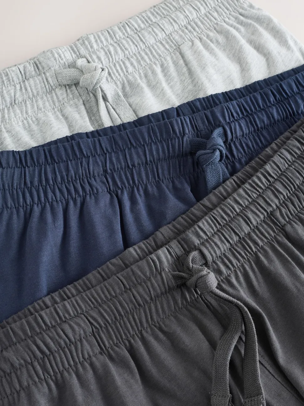 Navy Blue/Grey Jersey Pyjamas Shorts 3 Pack