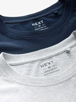 Navy Blue/Grey Long Sleeve Jersey Pyjamas Set