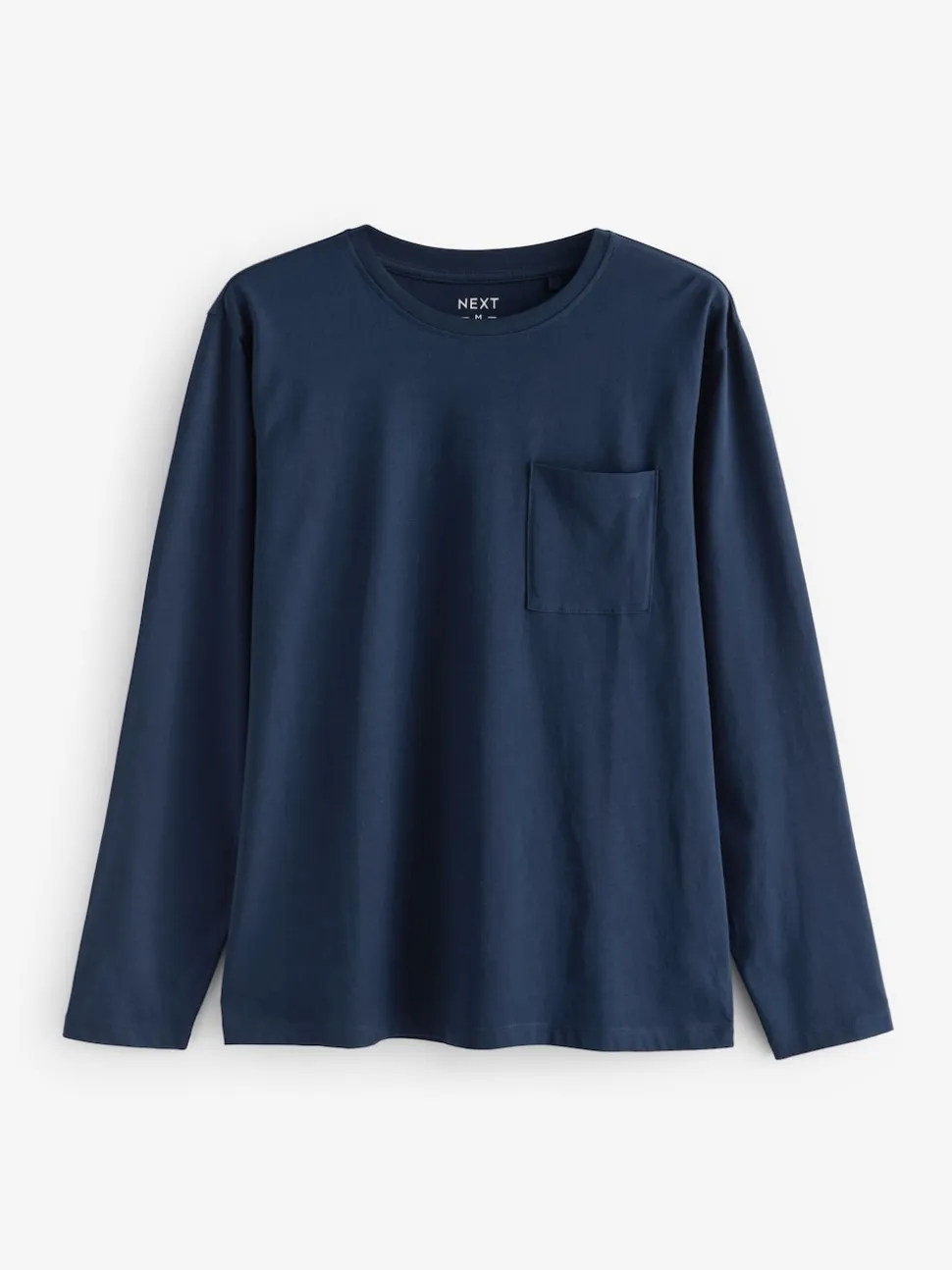 Navy Blue/Grey Long Sleeve Jersey Pyjamas Set