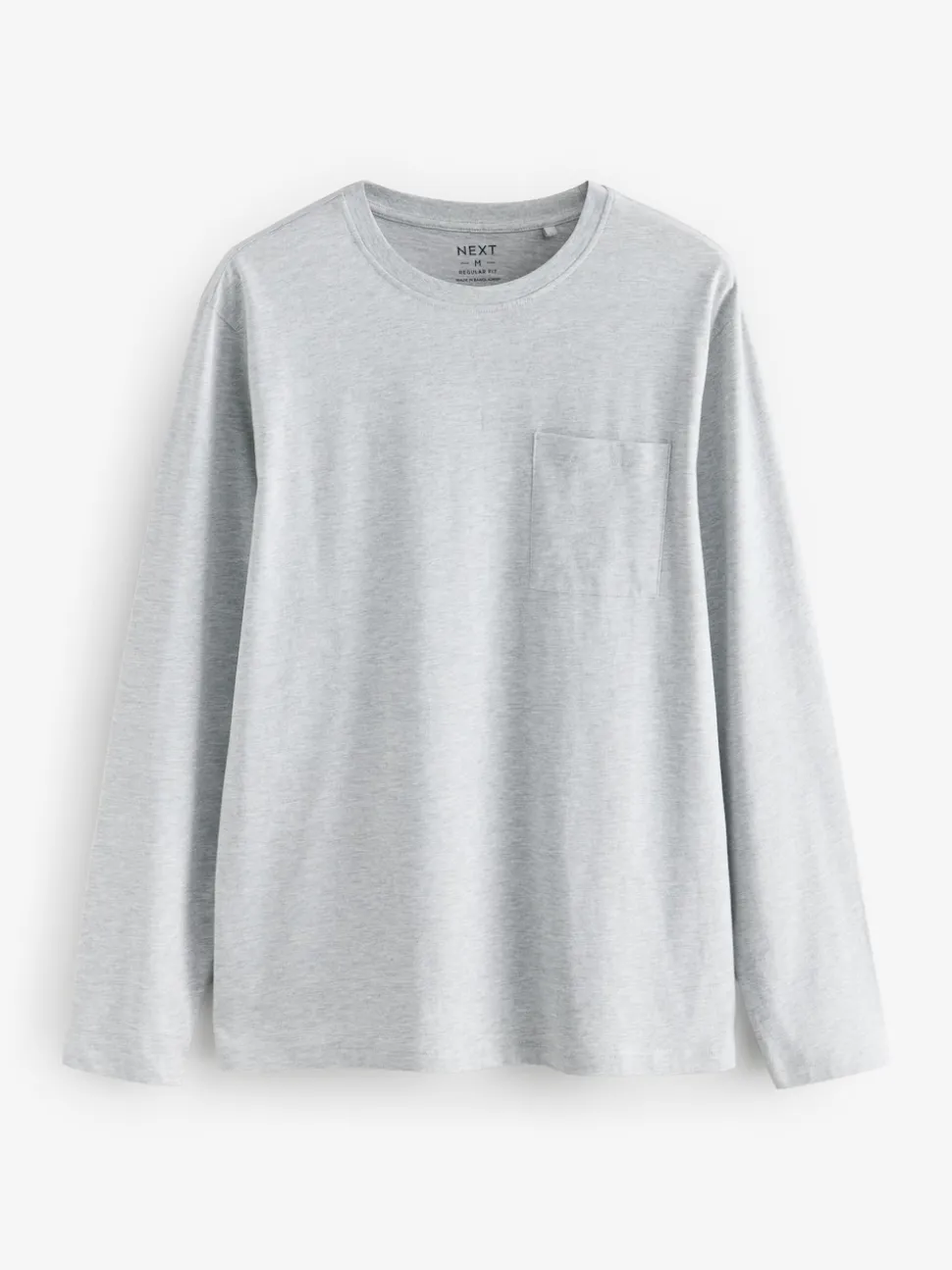 Navy Blue/Grey Long Sleeve Jersey Pyjamas Set
