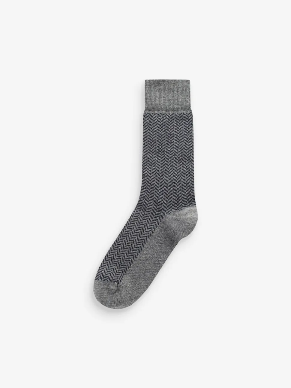 Navy Blue/Grey Pattern 7 Pack Cotton Rich Socks