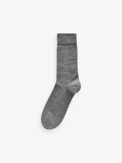 Navy Blue/Grey Pattern 12 Pack Cotton Rich Socks