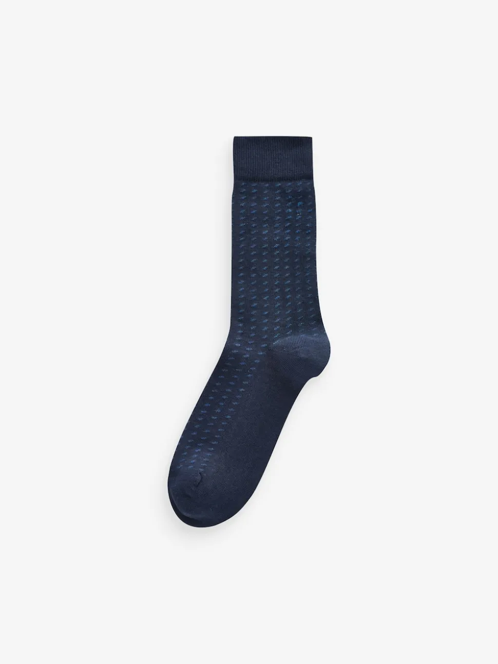 Navy Blue/Grey Pattern 12 Pack Cotton Rich Socks