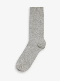 Navy Blue/Grey/Black 7 Pack Cotton Rich Socks