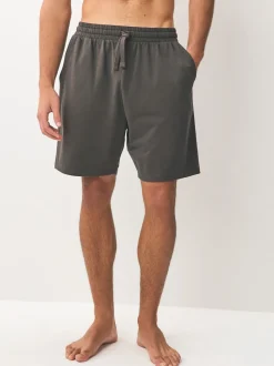 Navy Blue/Grey/Black Loopback Soft Touch Shorts 3 Pack