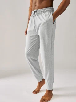 Navy Blue/Light Grey Cuffed Pyjama Bottoms Set 2 Pack