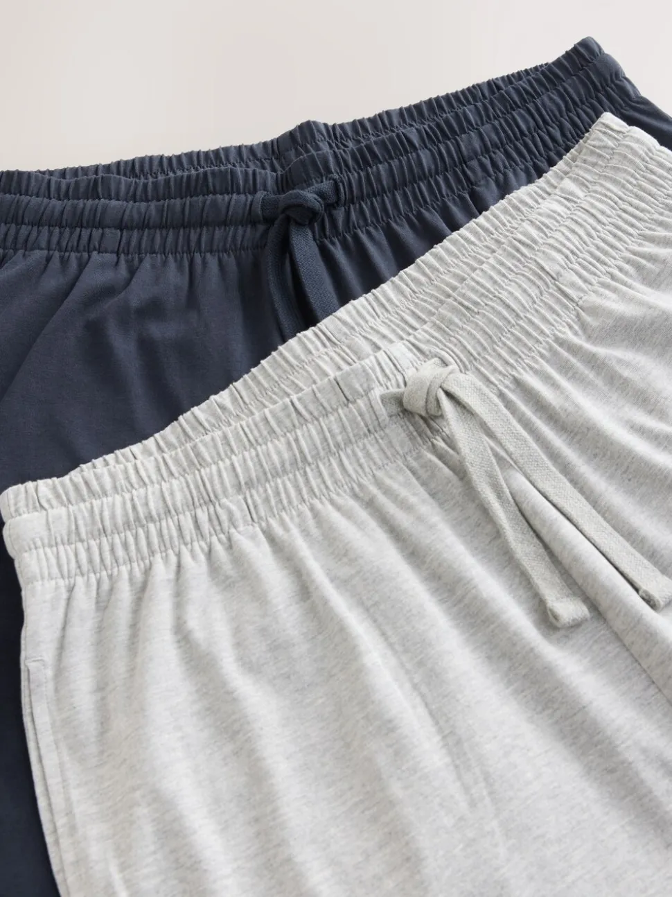 Navy Blue/Light Grey Cuffed Pyjama Bottoms Set 2 Pack