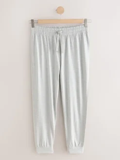 Navy Blue/Light Grey Cuffed Pyjama Bottoms Set 2 Pack