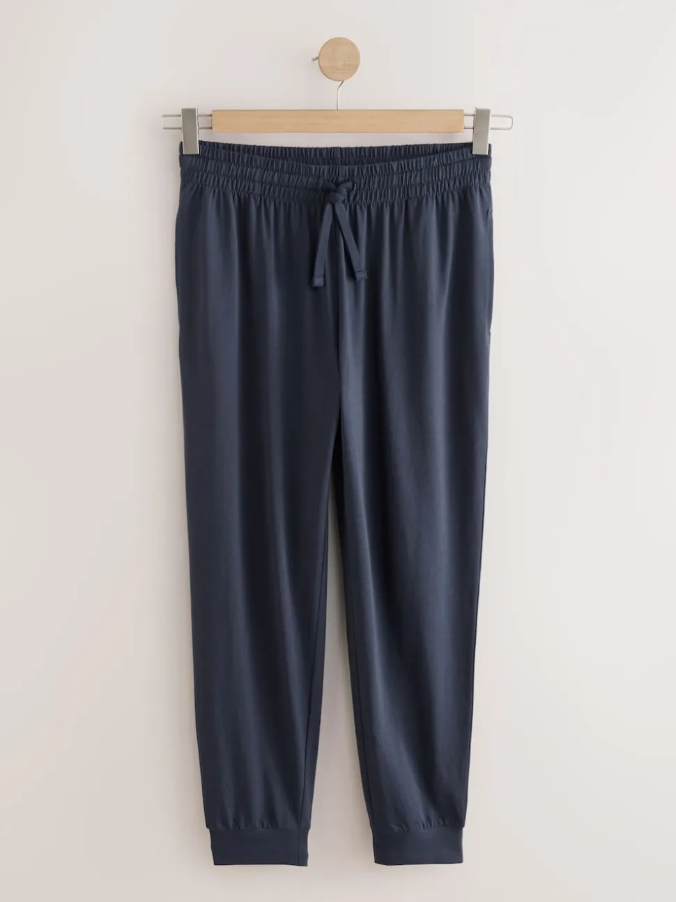 Navy Blue/Light Grey Cuffed Pyjama Bottoms Set 2 Pack