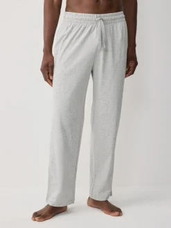 Navy Blue/Light Grey Open Hem Pyjama Bottoms Set 2 Pack