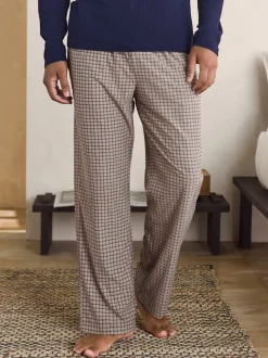 Navy Blue/Neutral Motionflex Cosy Long Sleeve Pyjamas Set