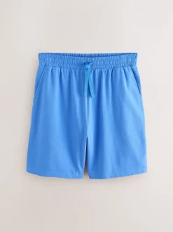 Navy Blue/Red Lightweight 100% Cotton Shorts 3 Pack