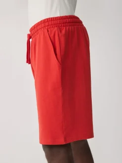 Navy Blue/Red Lightweight 100% Cotton Shorts 3 Pack