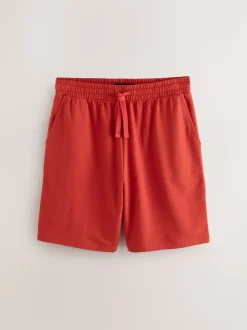 Navy Blue/Red Lightweight 100% Cotton Shorts 3 Pack