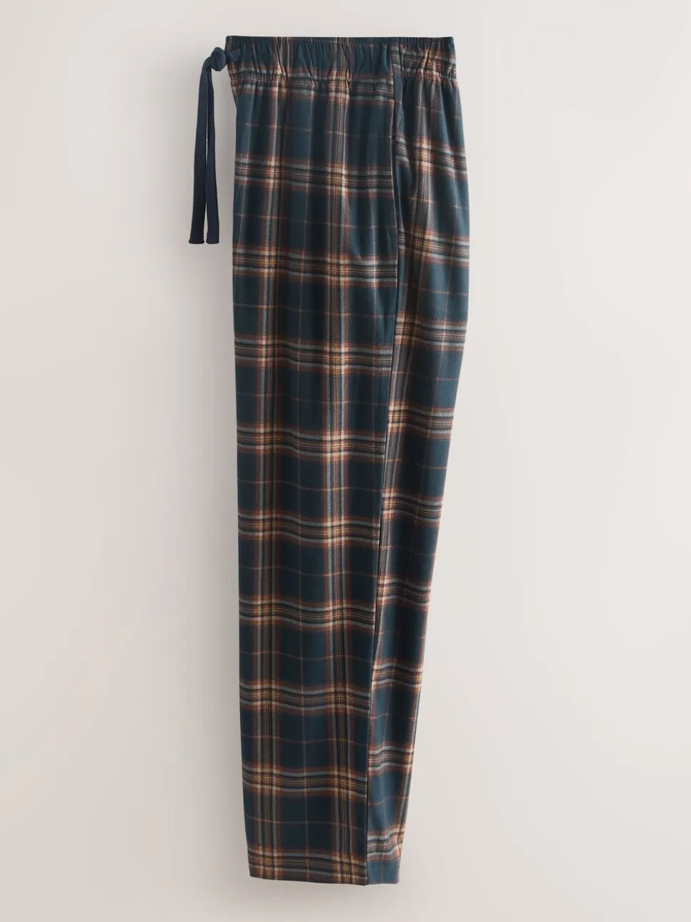 Navy Blue/Rust Motionflex Cosy Long Sleeve Pyjamas Set