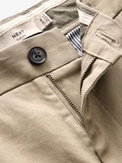 Navy Blue/Stone Slim Fit Stretch Chino Trousers 2 Pack