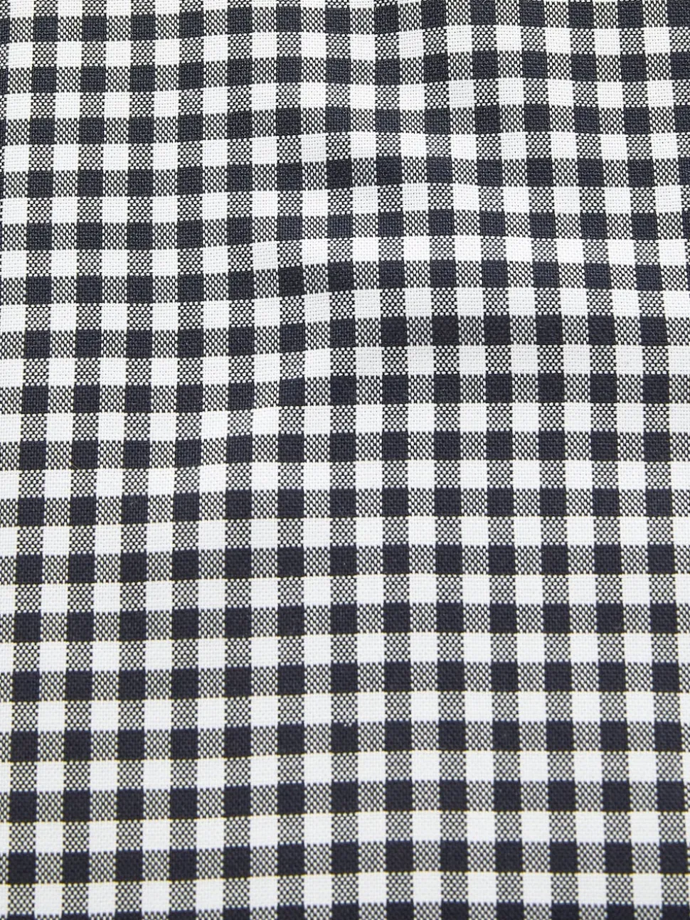 Navy Blue/White Gingham Check Easy Iron Button Down Short Sleeve Oxford Shirt
