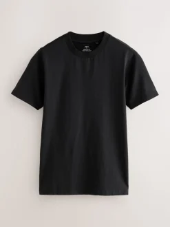 Navy Blue/White/Black Muscle Fit Essential T-Shirts 3 Pack