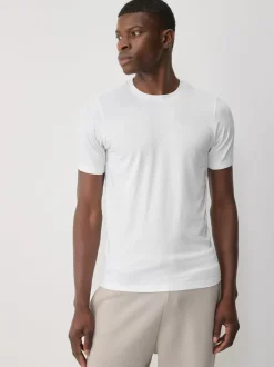 Navy Blue/White/Black Muscle Fit Essential T-Shirts 3 Pack
