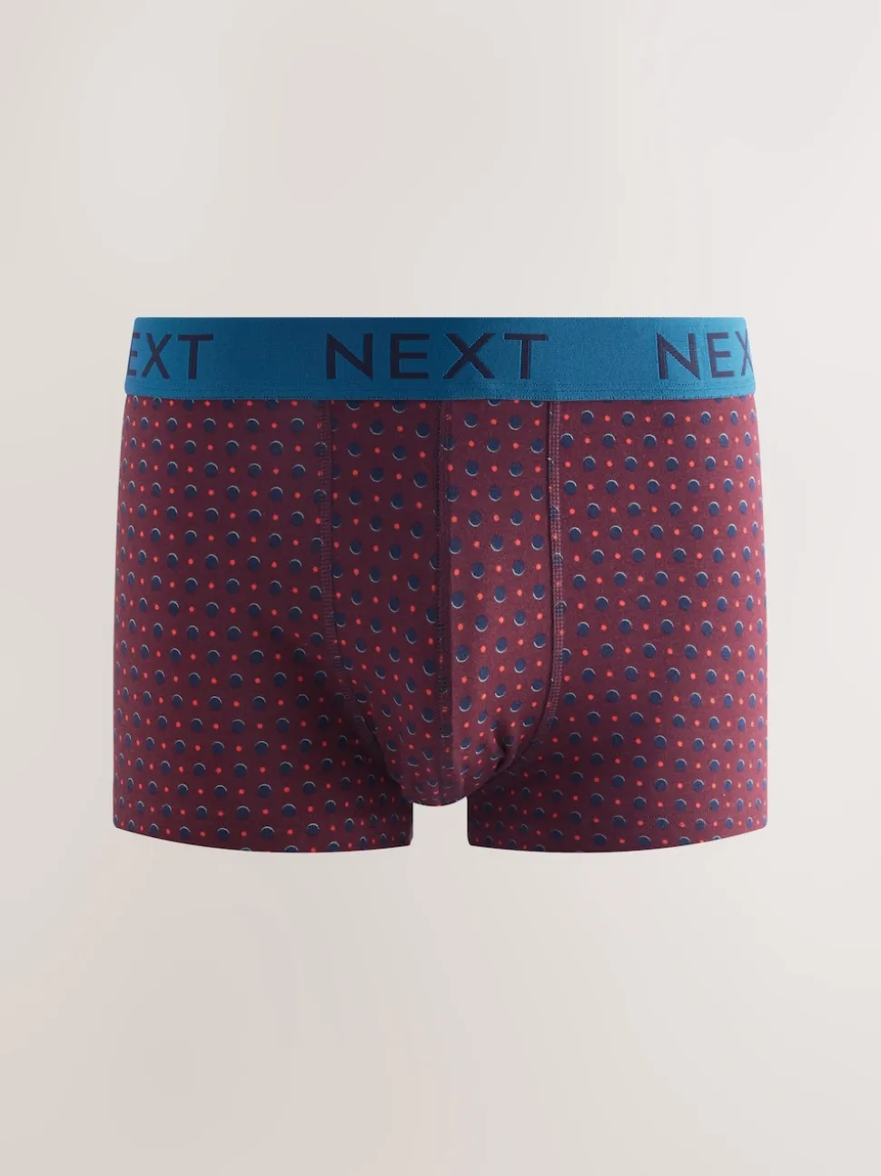 Navy/ Burgundy Red Spot Stripe 8 pack Hipster Boxers 5 Pack