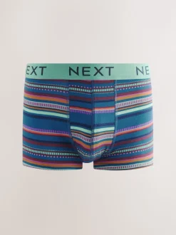 Navy/ Burgundy Red Spot Stripe 8 pack Hipster Boxers 5 Pack