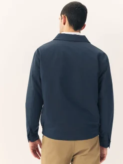 Navy Drytech Quilted Shower Resistant Jacket