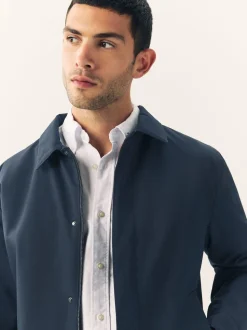 Navy Drytech Quilted Shower Resistant Jacket