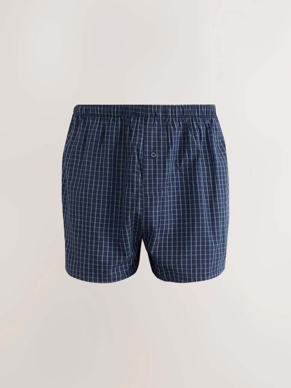 Navy Mixed Pattern 8 pack Woven Pure Boxers